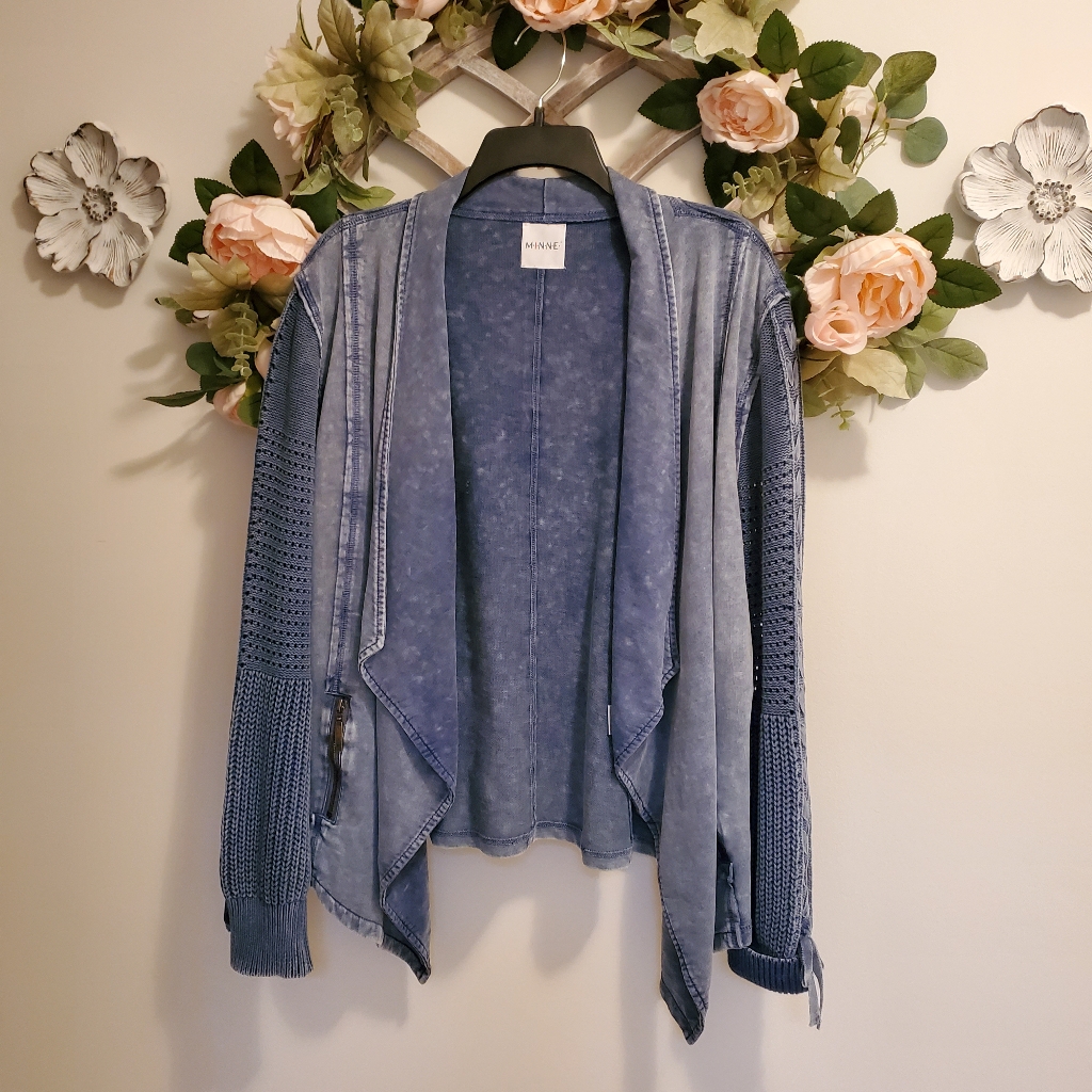 MINNE Brand Draped Front Jacket